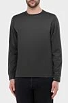 Gran Sasso Long sleeve cotton gray for men - 100% cotton. Country of manufacture: Italy. Care: specialized cleaning - photo 3