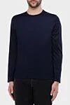 Gran Sasso Long sleeve cotton blue for men - 100% cotton. Country of manufacture: Italy. Care: specialized cleaning - photo 3