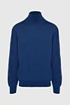 Gran Sasso Men's blue wool golf - High neck. 100% wool. Country of manufacture: Italy. Care: specialized cleaning - photo 1