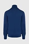 Men's blue wool golf Gran Sasso - High neck. 100% wool. Country of manufacture: Italy. Care: specialized cleaning - photo 6