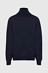 Gran Sasso Men's blue wool golf - High neck. 100% wool. Country of manufacture: Italy. Care: specialized cleaning - photo 1