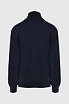 Men's blue wool golf Gran Sasso - High neck. 100% wool. Country of manufacture: Italy. Care: specialized cleaning - photo 6