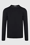 Gran Sasso Wool and polyester jumper black for men - 95% wool, 5% polyester. Country of manufacture: Italy. Care: specialized cleaning - photo 1