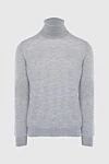 Gran Sasso Golf men's cashmere gray - High neck. 100% cashmere. Country of manufacture: Italy. Care: specialized cleaning - photo 1