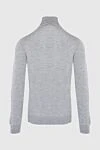 Golf men's cashmere gray Gran Sasso - High neck. 100% cashmere. Country of manufacture: Italy. Care: specialized cleaning - photo 6