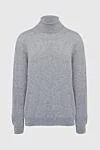 Gran Sasso Golf men's cashmere gray - High neck. 100% cashmere. Country of manufacture: Italy. Care: specialized cleaning - photo 1