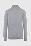 Golf men's cashmere gray Gran Sasso - High neck. 100% cashmere. Country of manufacture: Italy. Care: specialized cleaning - photo 6