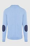 Gran Sasso Blue cotton jumper for men - 100% cashmere. Country of manufacture: Italy. Care: specialized cleaning - photo 7