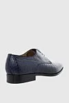 Blue alligator shoes for men Cesare di Napoli - Textured leather. 100% alligator skin. Lace-up. Interior: Alligator. Insole: Leather. Heel height: 2cm. Outsole: Other materials. Country of manufacture: Italy. Care: specialized cleaning - photo 4