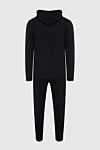 Gran Sasso Black men's cashmere sports suit - Contrast trim. Hood. 100% cashmere. Closure: Elastic waistband with drawstring, zipper. Four side pockets. Country of origin: Italy. Care: specialized cleaning - photo 5