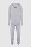 Gran Sasso Men's cashmere sports suit gray - Contrast trim. Hood. 100% cashmere. Closure: Elastic waistband with drawstring, zipper. Four side pockets. Country of origin: Italy. Care: specialized cleaning - photo 5