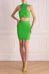 Жасыл түсті әйелдер костюмі юбкамен Herve Leger - Құрамы: 77% аудан, 22% нейлон, 1% спандекс. Жабу: найзағай. Шығарылған елі: Франция. Күтім: арнайы тазалау - фото 2