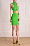 Herve Leger Жасыл түсті әйелдер костюмі юбкамен - Құрамы: 77% аудан, 22% нейлон, 1% спандекс. Жабу: найзағай. Шығарылған елі: Франция. Күтім: арнайы тазалау - фото 3