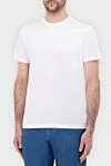 Tombolini White cotton T-shirt for men - 100% cotton. Country of manufacture: Italy. Care: specialized cleaning - photo 3