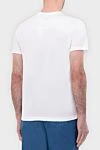 White cotton T-shirt for men Tombolini - 100% cotton. Country of manufacture: Italy. Care: specialized cleaning - photo 4