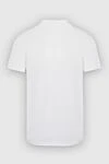 White cotton T-shirt for men Tombolini - 100% cotton. Country of manufacture: Italy. Care: specialized cleaning - photo 6