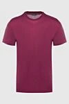 Tombolini Cotton T-shirt burgundy for men - 100% cotton. Country of manufacture: Italy. Care: specialized cleaning - photo 1