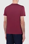 Tombolini Cotton T-shirt burgundy for men - 100% cotton. Country of manufacture: Italy. Care: specialized cleaning - photo 3