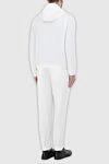 Men's sports suit made of polyamide and elastane, white Tombolini - Hood. 85% polyamide, 15% elastane. Closure: Drawstring, zipper. Four side pockets. Country of manufacture: Italy. Care: specialized cleaning - photo 4