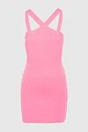 P.A.R.O.S.H. Pink viscose and acrylic dress for women - sleeveless. 68% viscose, 32% acrylic. Country of manufacture: Italy. Care: specialized cleaning - photo 1