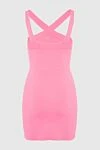 Pink viscose and acrylic dress for women P.A.R.O.S.H. - sleeveless. 68% viscose, 32% acrylic. Country of manufacture: Italy. Care: specialized cleaning - photo 6