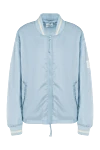 P.A.R.O.S.H. Women's blue polyamide jacket - logo. polyamide. Closure: zipper. two side pockets. Country of manufacture: Italy. Care: specialized cleaning - photo 1