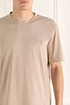 Brunello Cucinelli Neutral cotton t-shirt with brand logo
- logo. 100% cotton. Country of origin: Italy. Care: specialized cleaning - photo 5