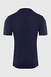 Blue cotton T-shirt for men Brunello Cucinelli - print. 100% cotton. Country of origin: Italy. Care: specialized cleaning - photo 6