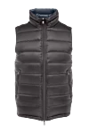 Herno Double-sided vest made of polyamide blue for men - 100% polyamide. Closure: Zipper. Two side pockets. Insulation: Down. Country of manufacture: Italy. Care: specialized cleaning - photo 1