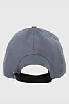 Cotton and leather cap gray for men Billionaire - Logo embroidery. 100% cotton, 10% leather. Country of manufacture: Italy. Care: specialized cleaning - photo 4