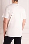 White cotton T-shirt for men Billionaire - logo print. 100% cotton. Country of manufacture: Italy. Care: specialized cleaning - photo 4