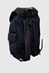 Bottega Veneta Backpack blue for men - braided leather. 60% genuine leather, 20% nylon, 20% polyester (PL). front inside pocket, two side pockets. Closure: Zip, drawstring. Country of origin: Italy. Care: specialized cleaning - photo 3