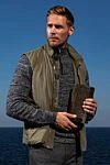 Men's clutch bag made of genuine leather and crocodile leather green Bottega Veneta - Weaving, textured leather. 80% genuine leather, 20% Crocodile skin. Button. 4 compartment. Country of origin: Italy. Care: specialized cleaning - photo 6