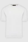 Cesare di Napoli Cotton short sleeve jumper white for men - Short sleeve. 100% cotton. Country of manufacture: Italy. Care: specialized cleaning - photo 1