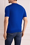 Cotton short sleeve jumper blue for men Cesare di Napoli - Short sleeve. 100% cotton. Country of manufacture: Italy. Care: specialized cleaning - photo 4