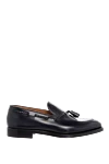 Doucal`s Black leather loafers for men - tassels. 100% leather. Country of manufacture: Italy. Care: specialized cleaning - photo 1