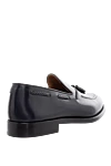 Black leather loafers for men Doucal`s - tassels. 100% leather. Country of manufacture: Italy. Care: specialized cleaning - photo 4