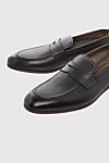 Doucal`s Gray leather loafers for men - perforation. 100% leather. Country of manufacture: Italy. Care: specialized cleaning - photo 5