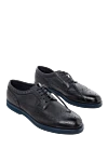 Doucal`s Blue leather men's shoes - Perforation. 100% leather. Lace-up. Interior: Leather. Insole: Leather. Heel height: 2cm. Outsole: Other materials. Country of manufacture: Italy. Care: specialized cleaning - photo 3