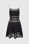 Charo Ruiz Black cotton and polyester dress for women - lace, ruffle. 90% cotton, 10% polyester. Country of manufacture: Italy. Care: specialized cleaning - photo 1