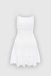 Charo Ruiz White cotton and polyester dress for women - lace, ruffle. 90% cotton, 10% polyester. Country of manufacture: Italy. Care: specialized cleaning - photo 1