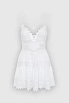 Charo Ruiz White cotton and polyester dress for women - lace, ruffle. 90% cotton, 10% polyester. Country of manufacture: Italy. Care: specialized cleaning - photo 1