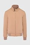 Cesare di Napoli Beige polyester jacket for men - 100% polyester. Closure: Zipper. Two side pockets. Country of manufacture: Italy. Care: specialized cleaning - photo 1