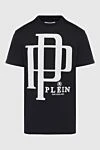 Philipp Plein Black cotton T-shirt for men - brand logo. 100% cotton. Country of manufacture: Italy. Care: specialized cleaning - photo 1