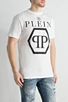 Philipp Plein Футболка из хлопка белая мужская - логотип бренда. 100% хлопок. Страна производитель: Италия. Уход: специализированная чистка - фото 3