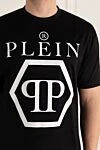 Philipp Plein Футболка из хлопка черная мужская - логотип бренда. 100% хлопок. Страна производитель: Италия. Уход: специализированная чистка - фото 5