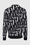 Black wool and cotton jumper for men Philipp Plein - brand lettering pattern. 57% wool, 43% cotton. Country of manufacture: Italy. Care: specialized cleaning - photo 6