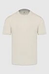 Brunello Cucinelli White cotton T-shirt for men - 100% cotton. Country of manufacture: Italy. Care: specialized cleaning - photo 1