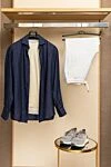 Brunello Cucinelli White cotton T-shirt for men - 100% cotton. Country of manufacture: Italy. Care: specialized cleaning - photo 7