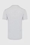 Gray cotton T-shirt for men Brunello Cucinelli - melange, piping on the collar and sleeves. 100% cotton. Country of origin: Italy. Care: specialized cleaning - photo 6